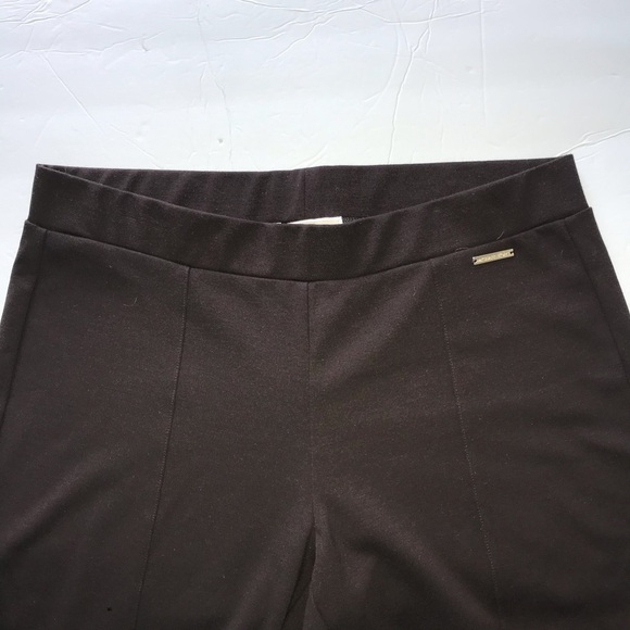 Micheal Kors Knit Pull On Stretch Brown Pants L - Picture 4 of 7